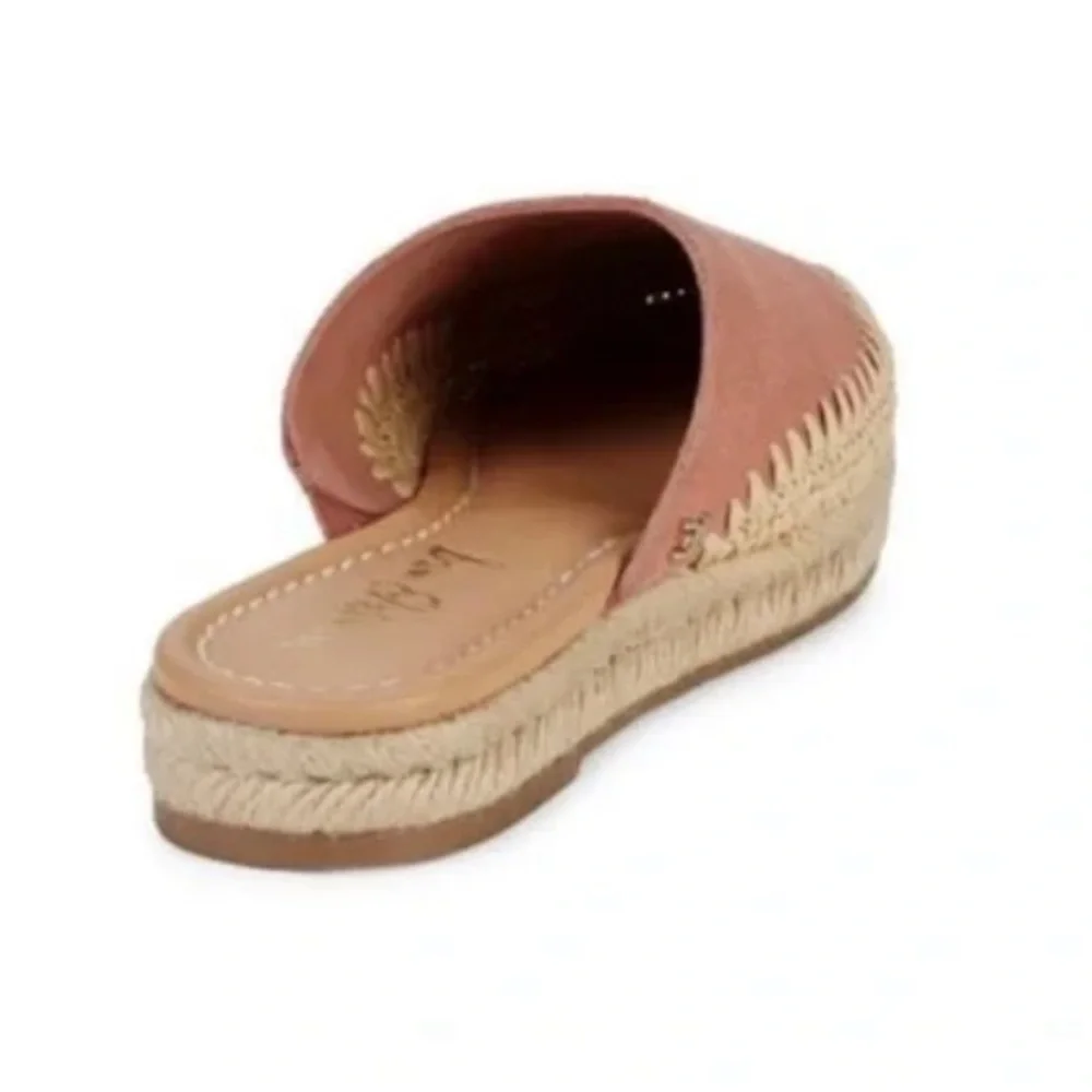 New Sam Edelman Austin Espadrille Slide in Rose Suede Sz 10.5
